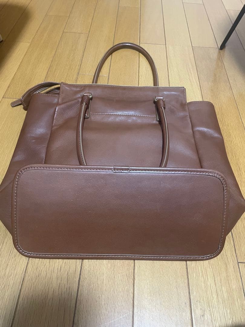 美品　土屋鞄　プリソワ　トートバッグ　ブラウン