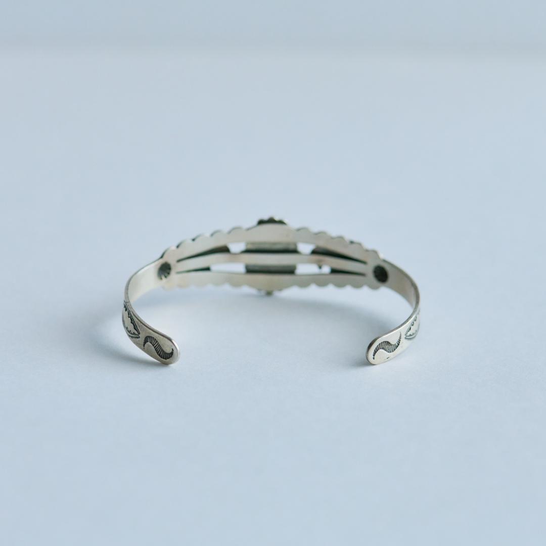 【J739】ヴィンテージ　ナバホ　ターコイズ　バングル　ヴィンテージ