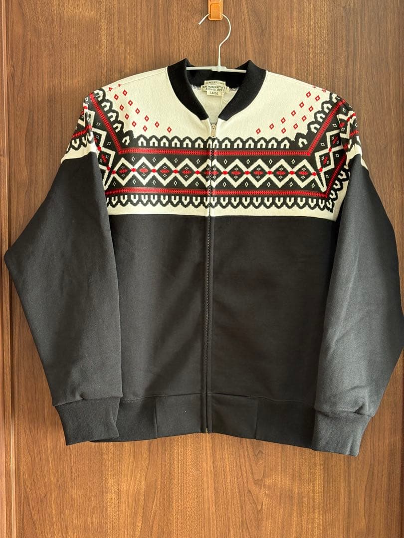 新 PATTERN ZIP SWEATSHIRT W/TCB JEANS