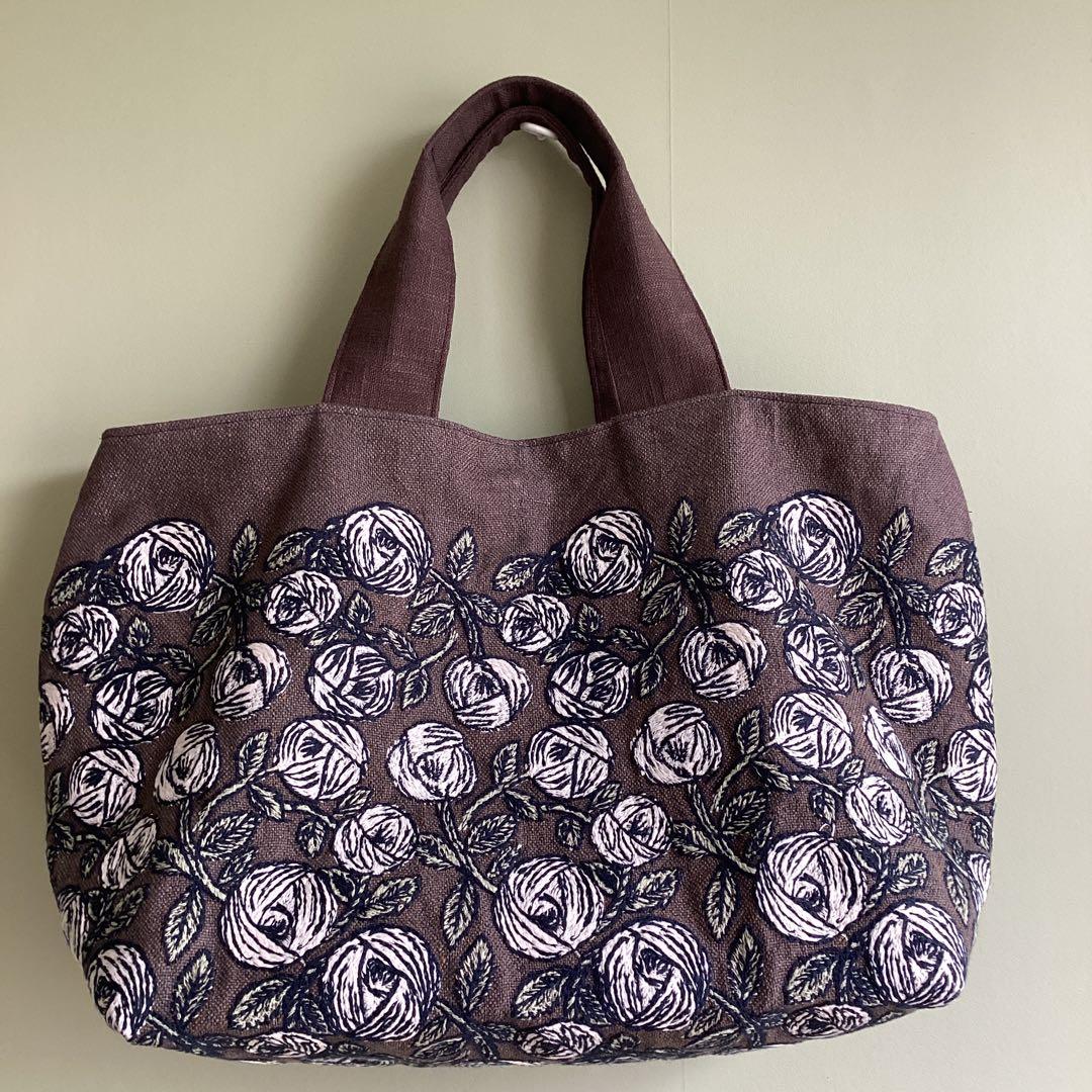 ミナペルホネン最新rosybrown トートバッグ ハンドメイド