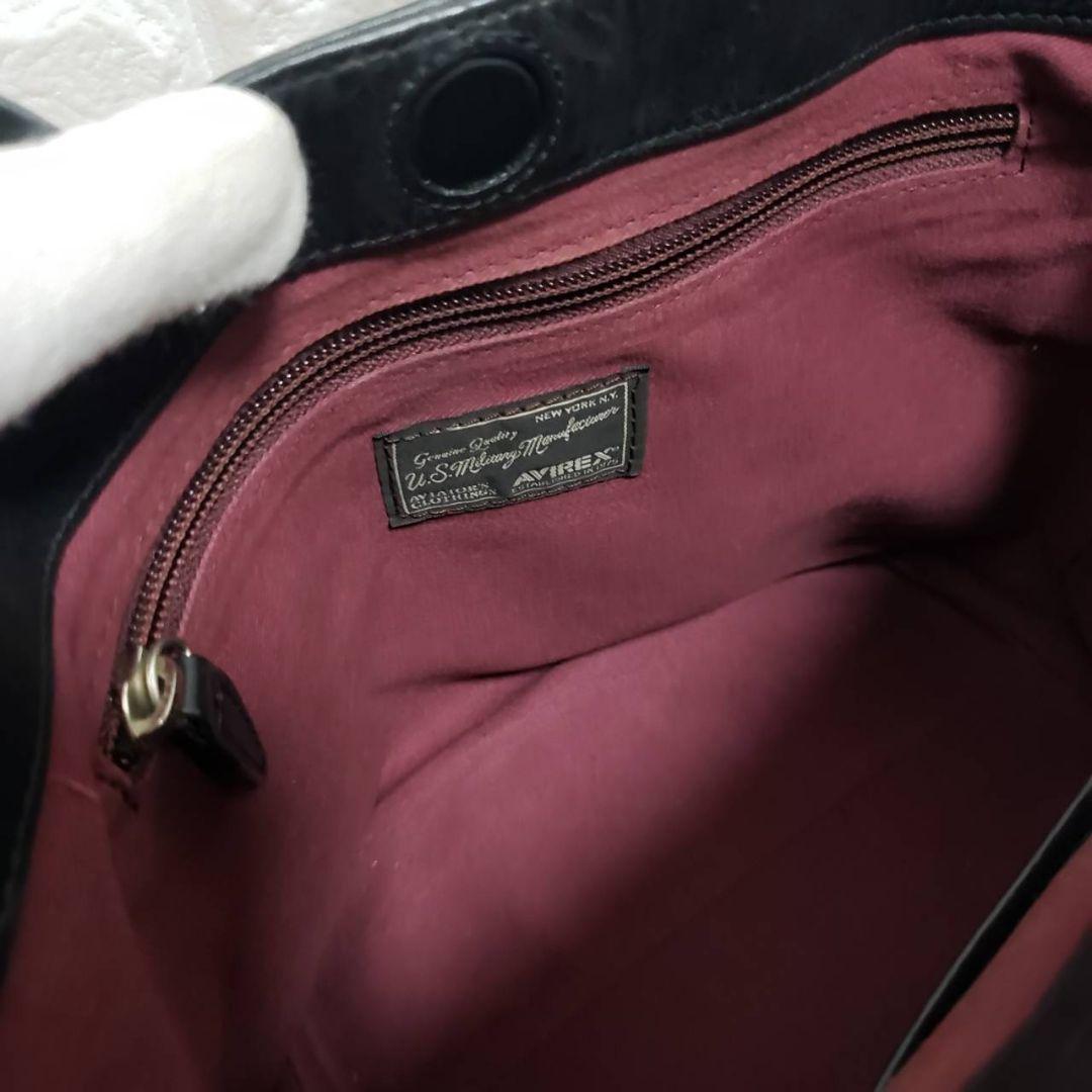 AVIREX ロゴミニトートハンドバッグ ショルダーバッグ 2way 美品