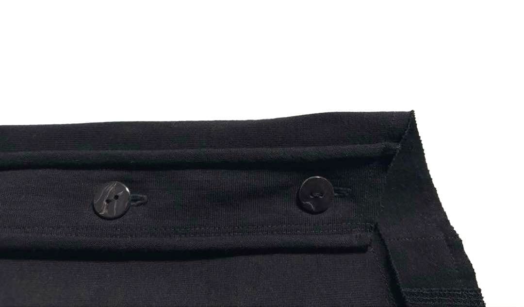 JURGEN LEHLヨーガンレール　スウェットベスト 切りっぱなし　染め黒　綿