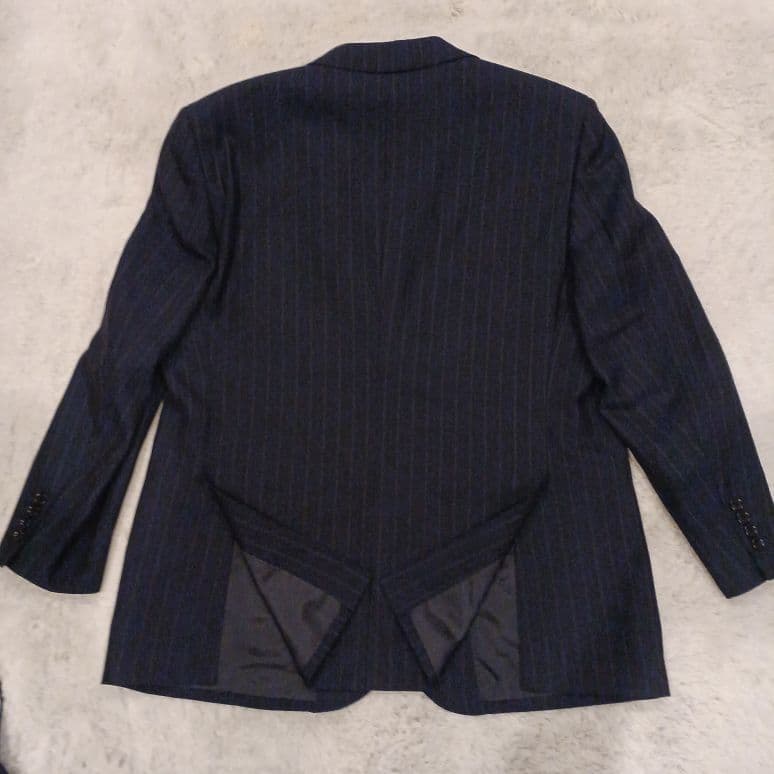 美品✨REGALリーガル ネイビー ストライプ ビジネススーツ フォーマルBE5