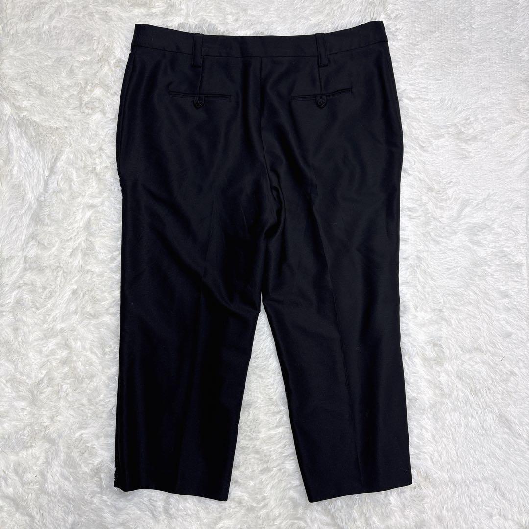 美品 GIORGIO ARMANI ウールセンタープレススラックス 大きいサイズ