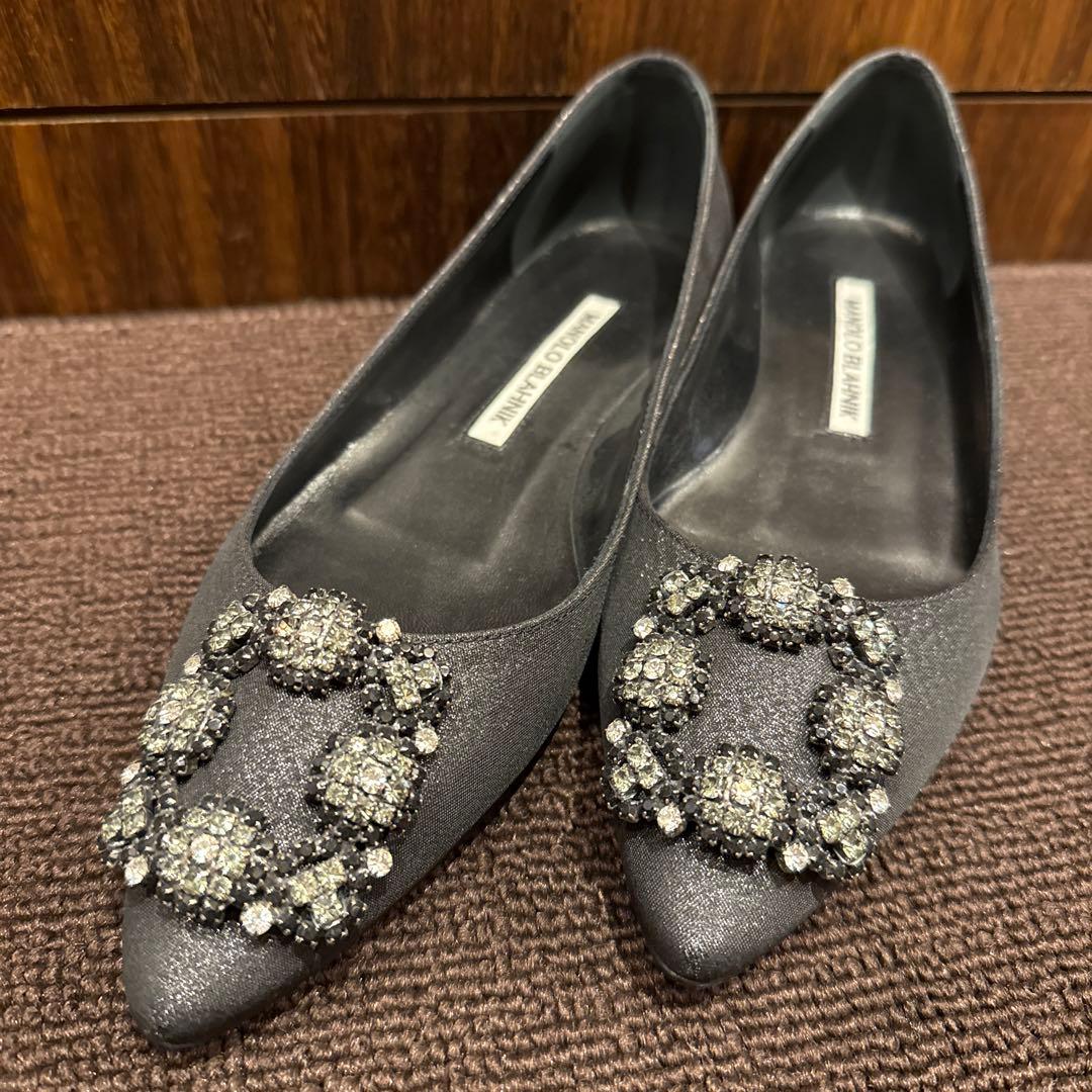 マノロ マノロブラニク ハンギシ フラット 35 黒