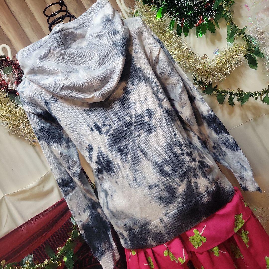 りえ美品未使用ヒステリクグラマフロントポケットHGうさぎプリントパーカニト