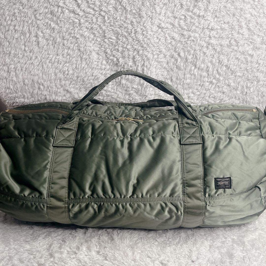 ポーター タンカー セージグリーン 2way ボストンバッグ XL 大容量