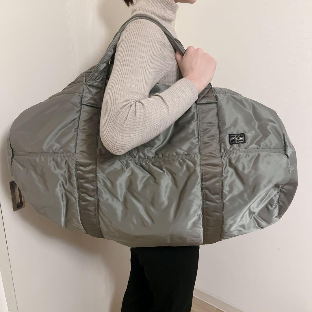 ポーター タンカー セージグリーン 2way ボストンバッグ XL 大容量