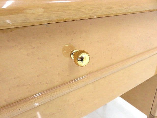 美品　IDC大塚家具　大松　最高級バーズアイメープルロココ様式ドレッサー　　姿見