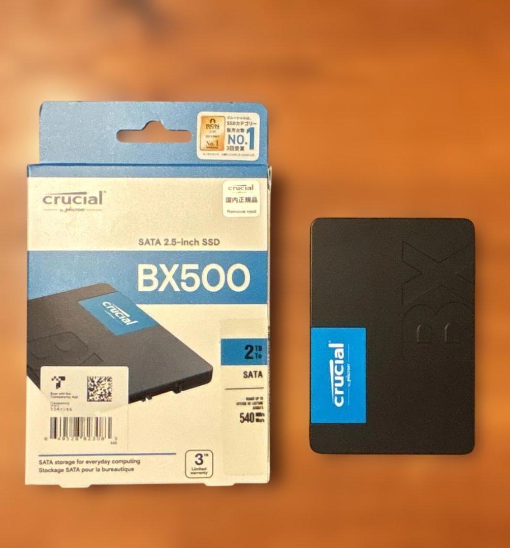 内蔵型SSD Crucial BX500 2TB SATA SSD