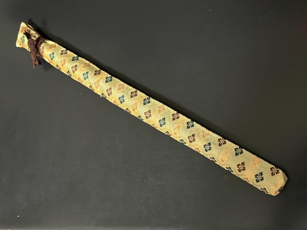 紫山 篠笛 獅子田 籐両巻 内部赤塗 7穴 7本調子 篠笛袋付き