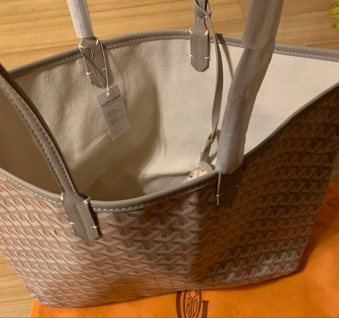 新品未使用 トートバッグ マザーズバッグ 大容量 ベージュ ポーチ 幾何学模様