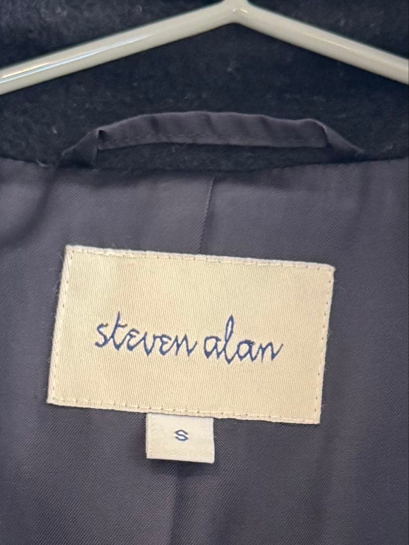 Steven Alan ウール カシミヤ テント ロング コート　ネイビー