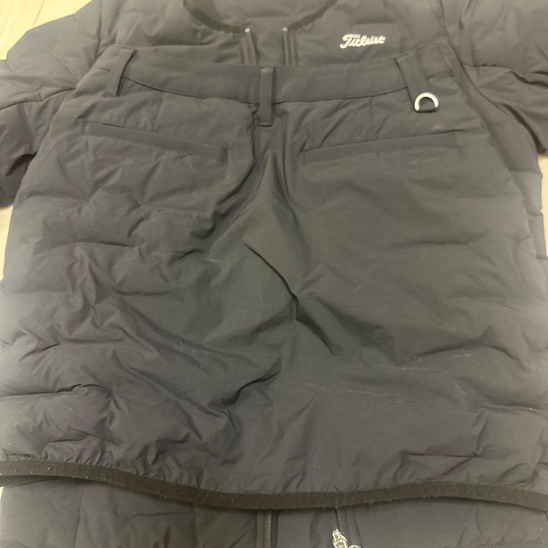 か*に様 タイトリスト　セットアップ　ダウン　黒　軽量　S M