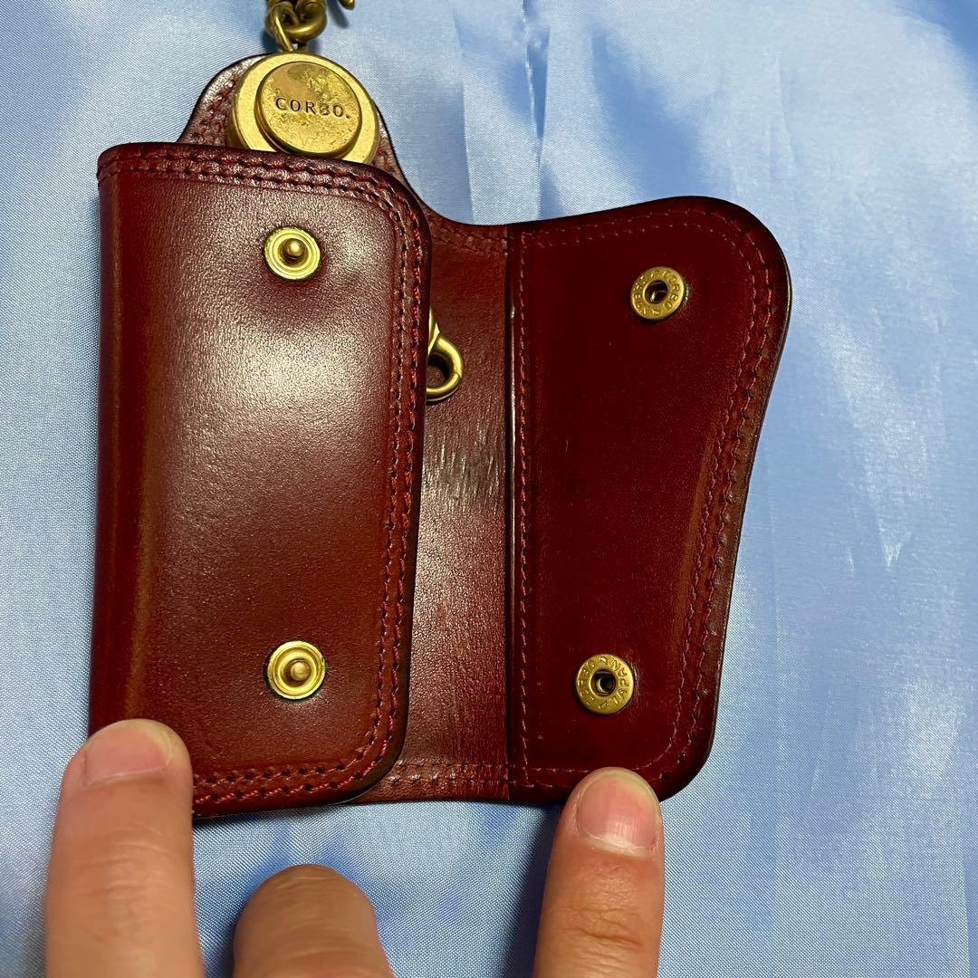 CORBOコルボ キーケース SLATE 8LC-9376 レディッシュブラウン