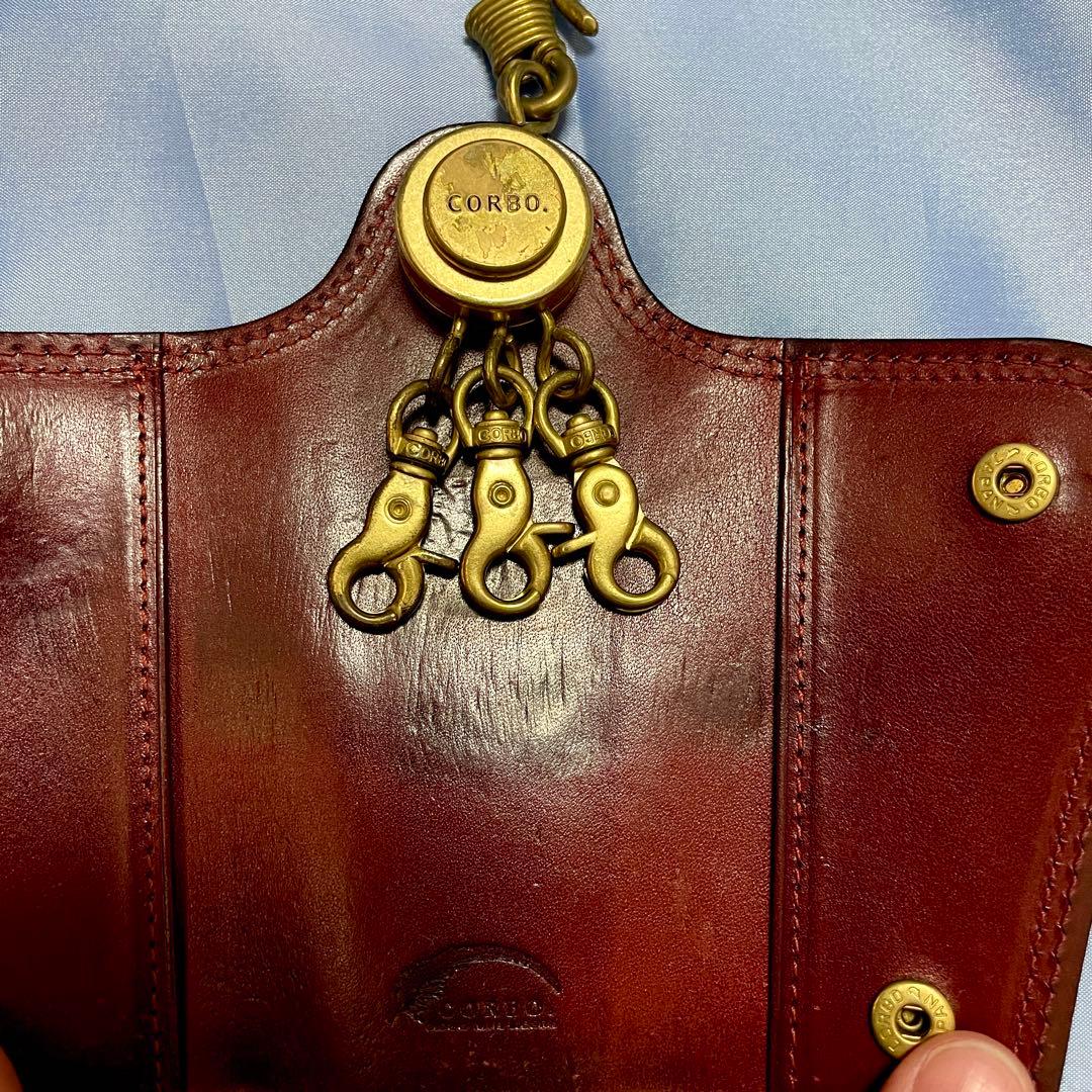 CORBOコルボ キーケース SLATE 8LC-9376 レディッシュブラウン