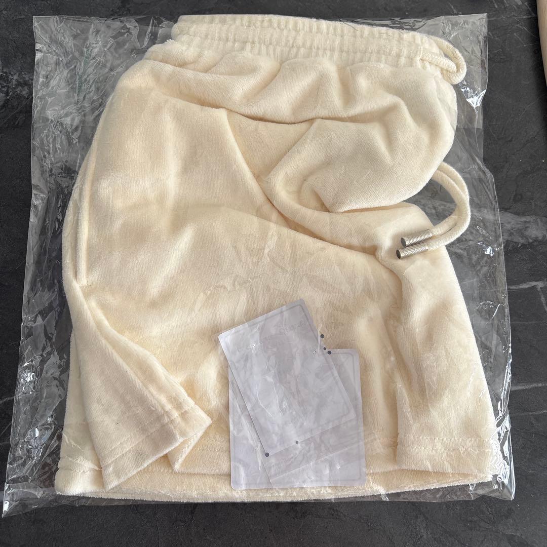 blackpink ベロアミニスカート　アイボリー　Lサイズ