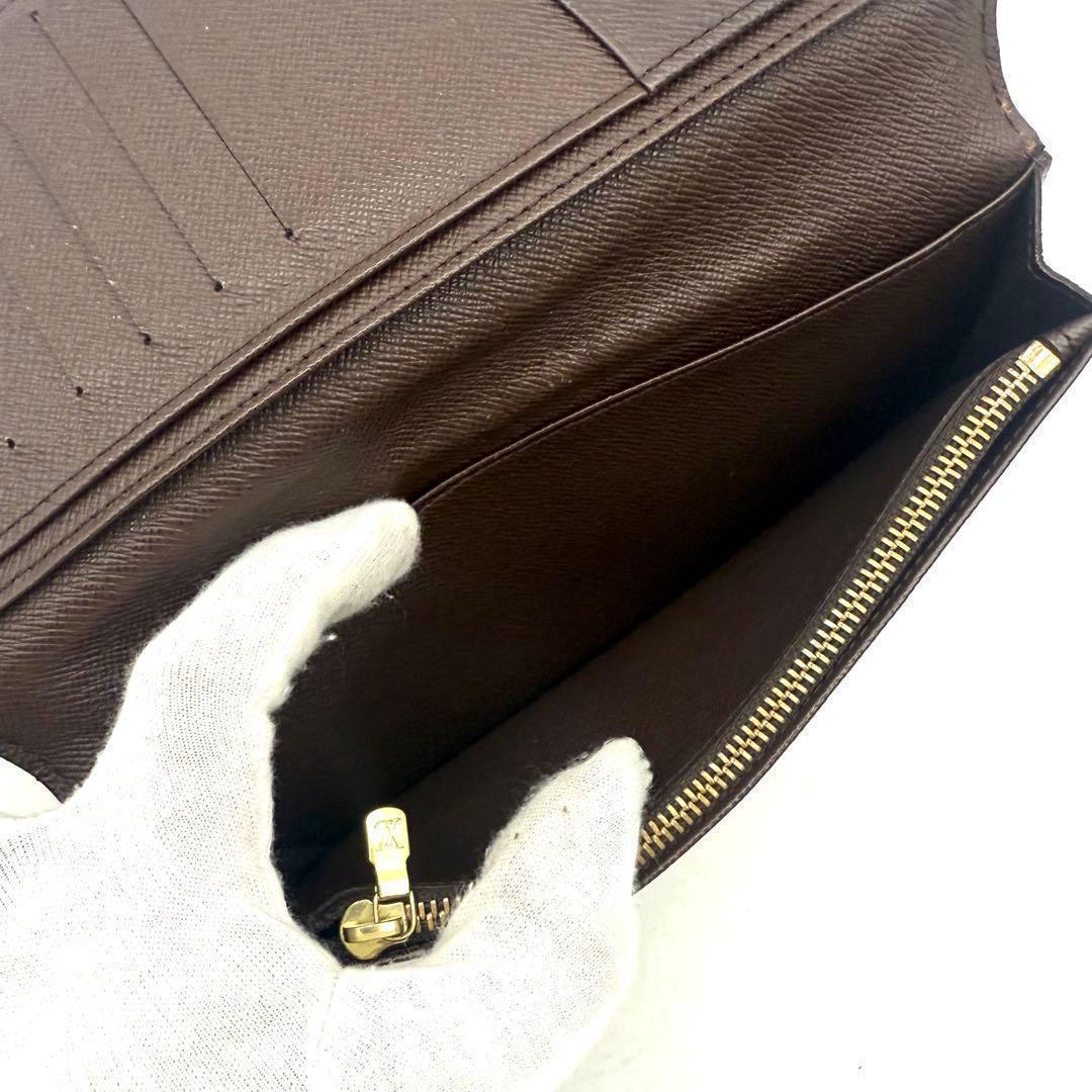 【極上美品】ルイヴィトン ポルトフォイユ ブラザ 折り財布 ダミエ エベヌ