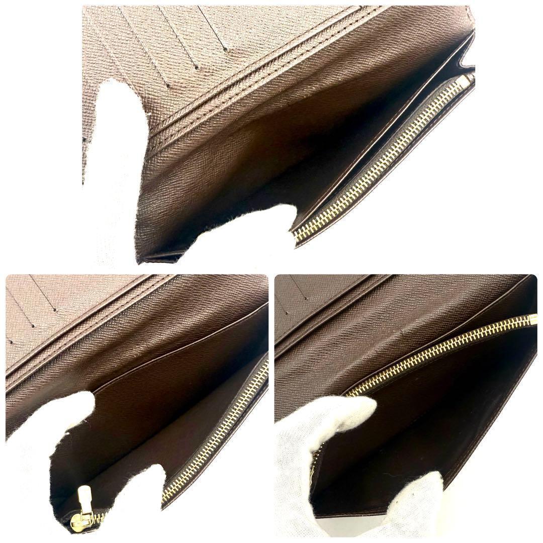 【極上美品】ルイヴィトン ポルトフォイユ ブラザ 折り財布 ダミエ エベヌ
