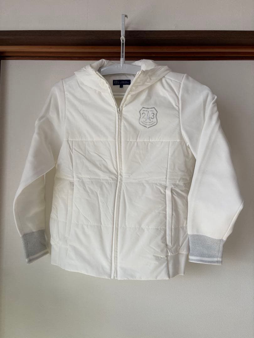 ホワイト フード付きジャケット 243