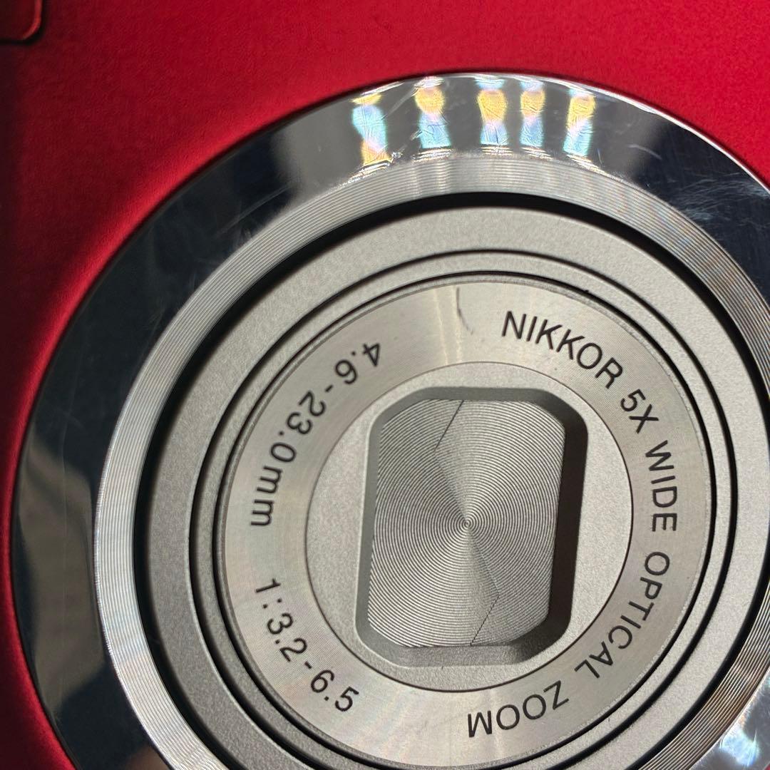 【シャッター不良】Nicon COOLPIX A100 レッド