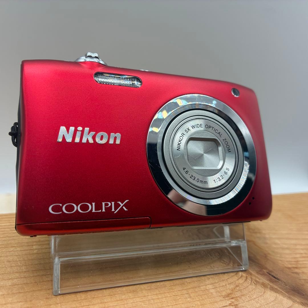 【シャッター不良】Nicon COOLPIX A100 レッド