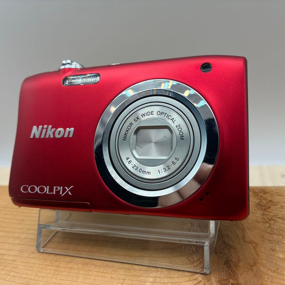 【シャッター不良】Nicon COOLPIX A100 レッド