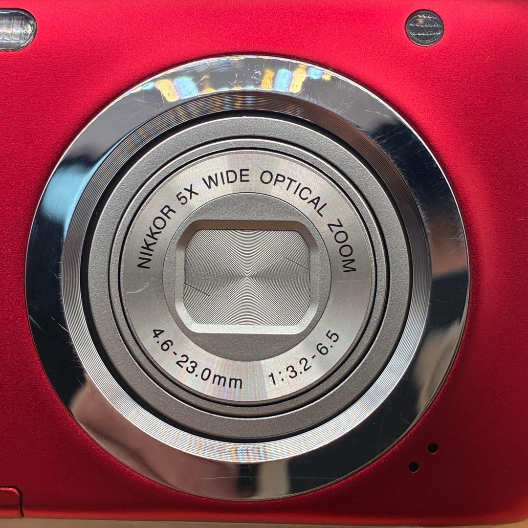 【シャッター不良】Nicon COOLPIX A100 レッド