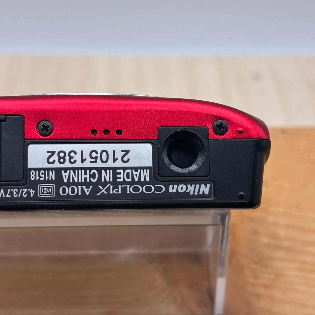 【シャッター不良】Nicon COOLPIX A100 レッド
