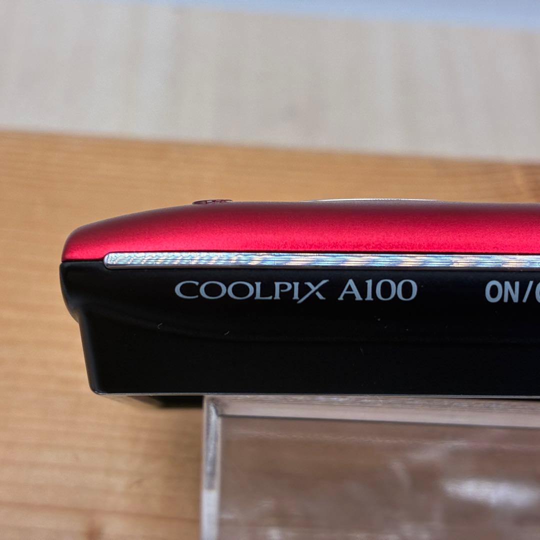 【シャッター不良】Nicon COOLPIX A100 レッド
