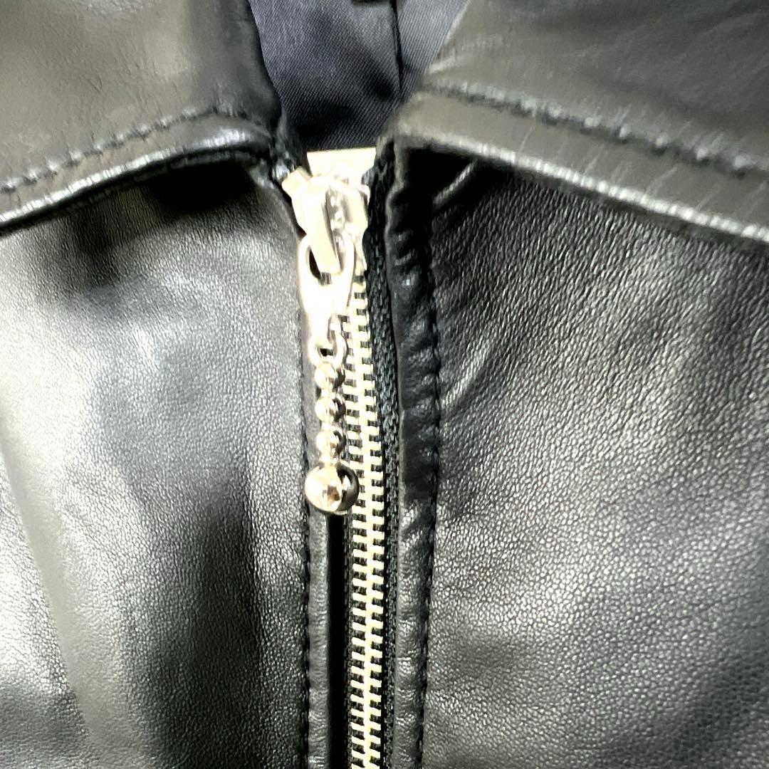 美品McGREGOR ライダースジャケット　革ジャン　レザージャケット　ブラック