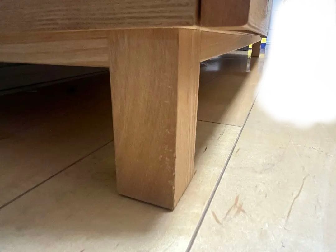 無印良品　木製チェスト４段　タモ材