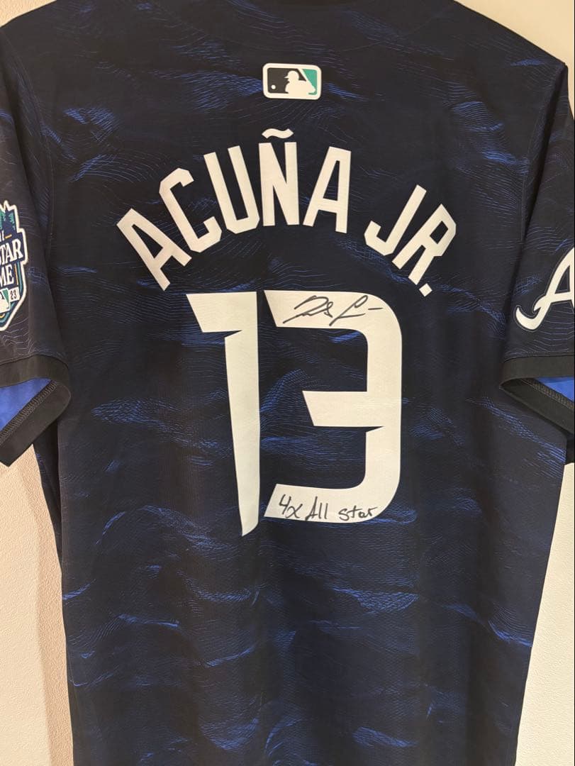 アクーニャjr. 直筆サイン ユニフォーム 2023オールスターゲーム