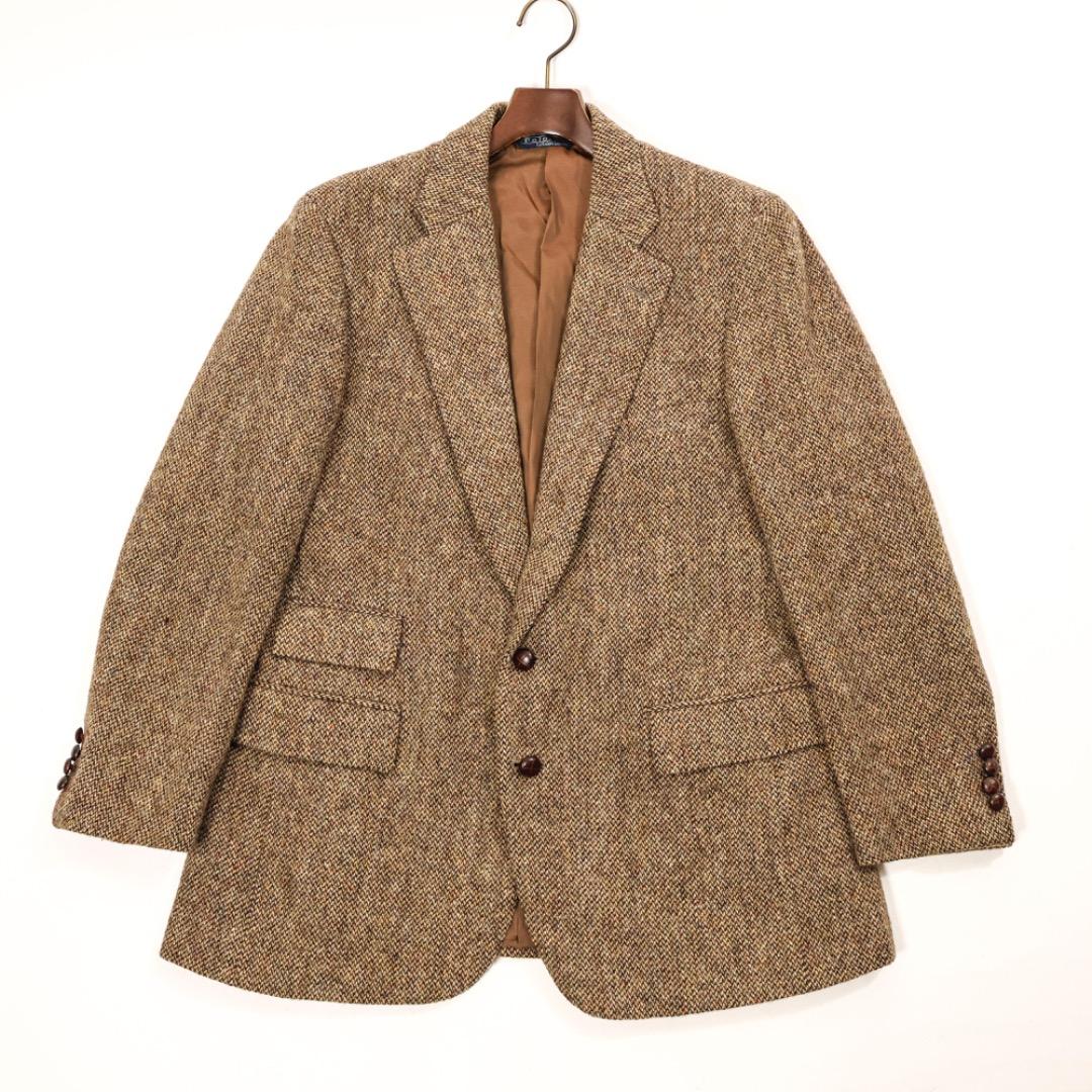 H3478◾️ポロラルフローレン　2釦　ウールツイードジャケット