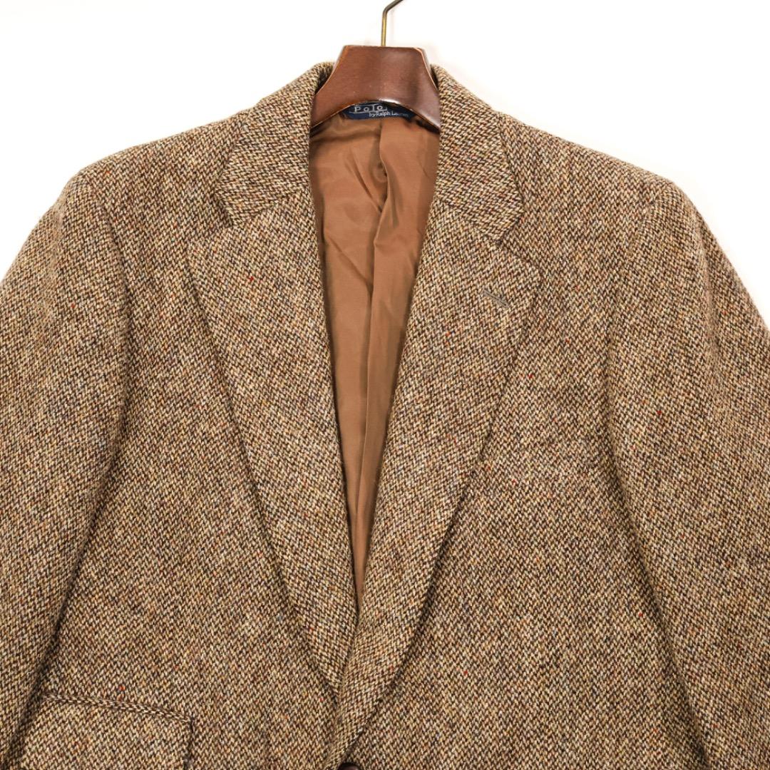 H3478◾️ポロラルフローレン　2釦　ウールツイードジャケット