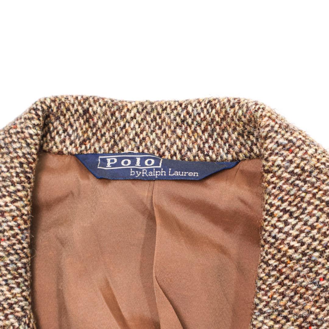 H3478◾️ポロラルフローレン　2釦　ウールツイードジャケット