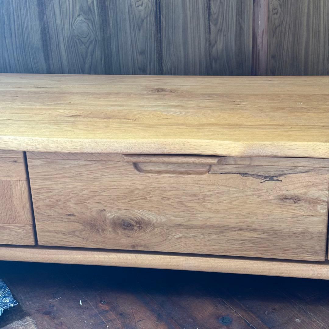 天然木目が美しい！大塚家具 起立￼木工 ドリフトオーク　テレビボード 165