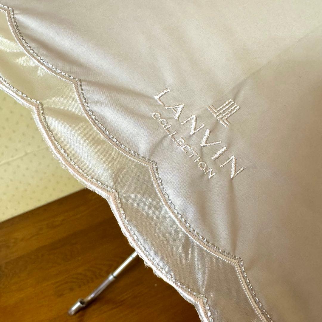 ★新品★ランバンコレクション　晴雨兼用日傘　１級遮光　軽量　フワクール　バラ