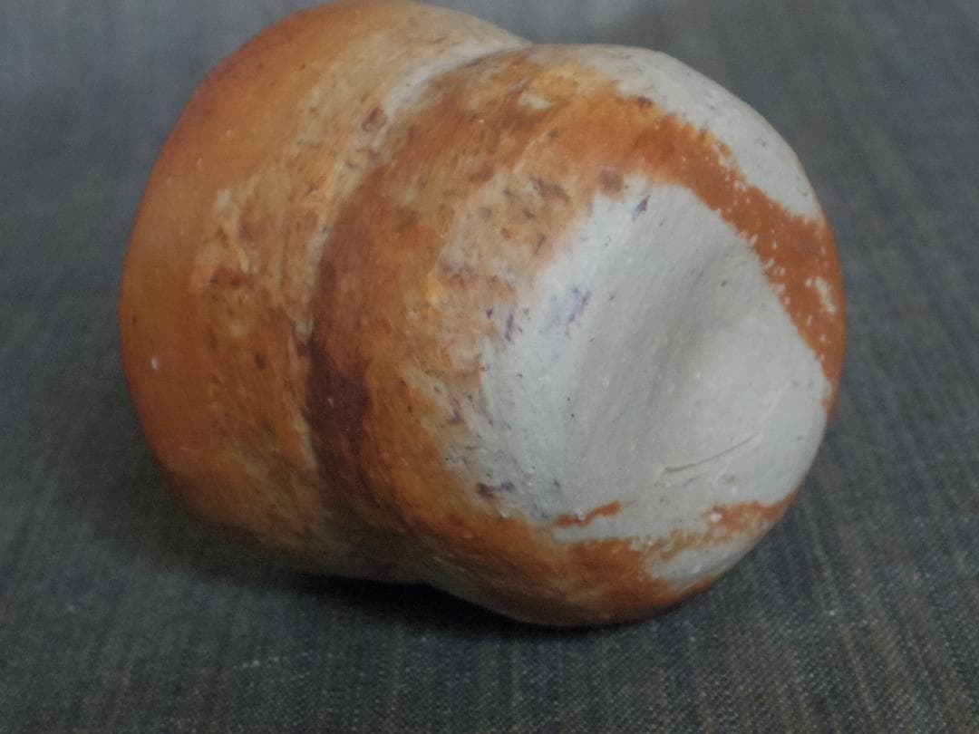 川端文男★備前《自然練り込み》ぐい呑み★共箱