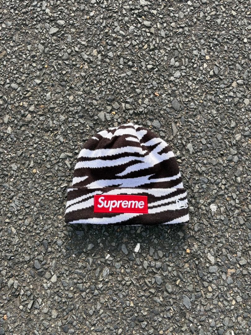 Supreme ゼブラ柄 ニット帽