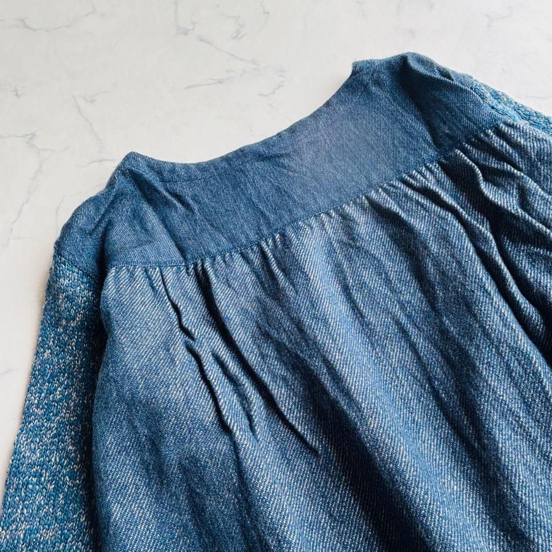 45R チュニック ウールミックス インディゴ