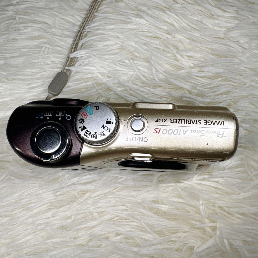 動作品 Canon PowerShot A1000IS デジカメ 乾電池 レトロ