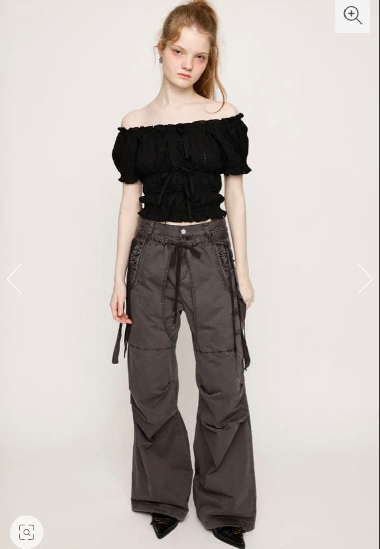 SLY TUCK WIDE WOVEN パンツ