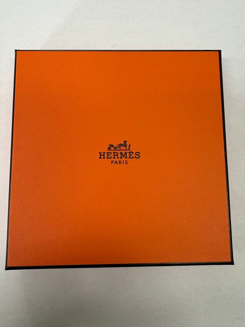 ※ぴー 新品未使用　HERMES エルメス　ブルー ハンカチ　タグ付