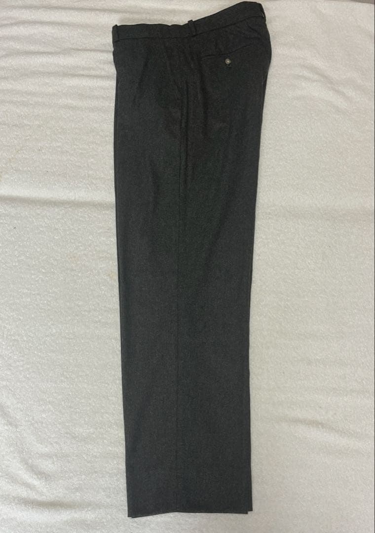 90s ラルフ ウール混スラックス グレーカーキ