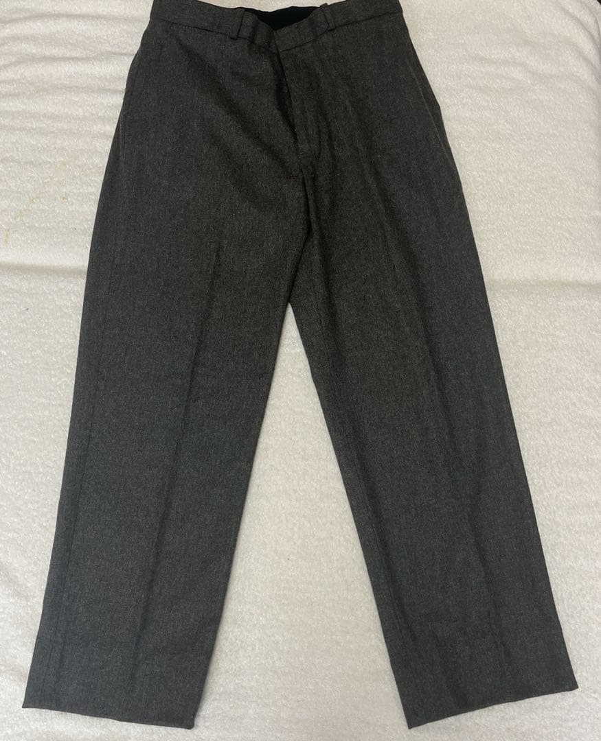 90s ラルフ ウール混スラックス グレーカーキ