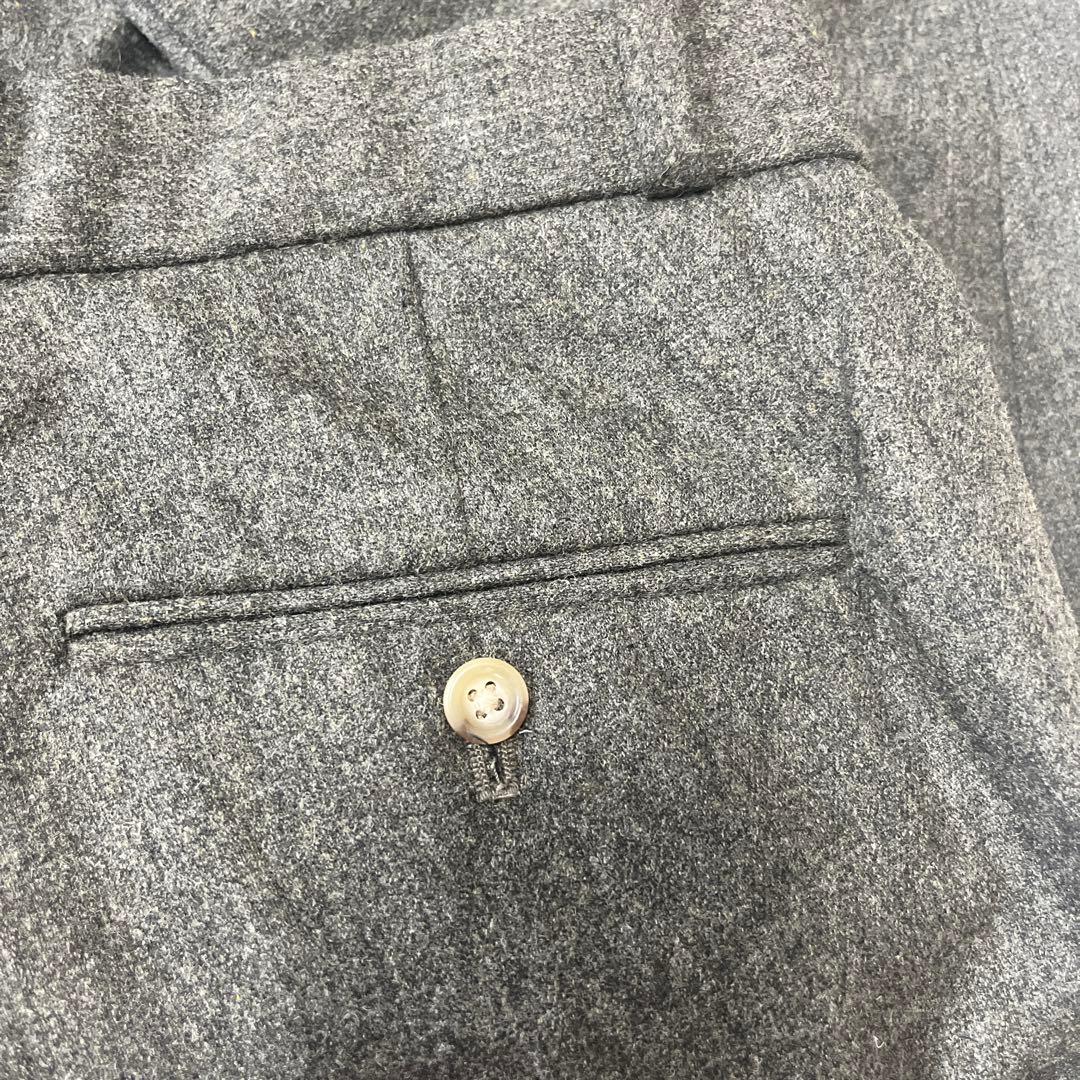 90s ラルフ ウール混スラックス グレーカーキ