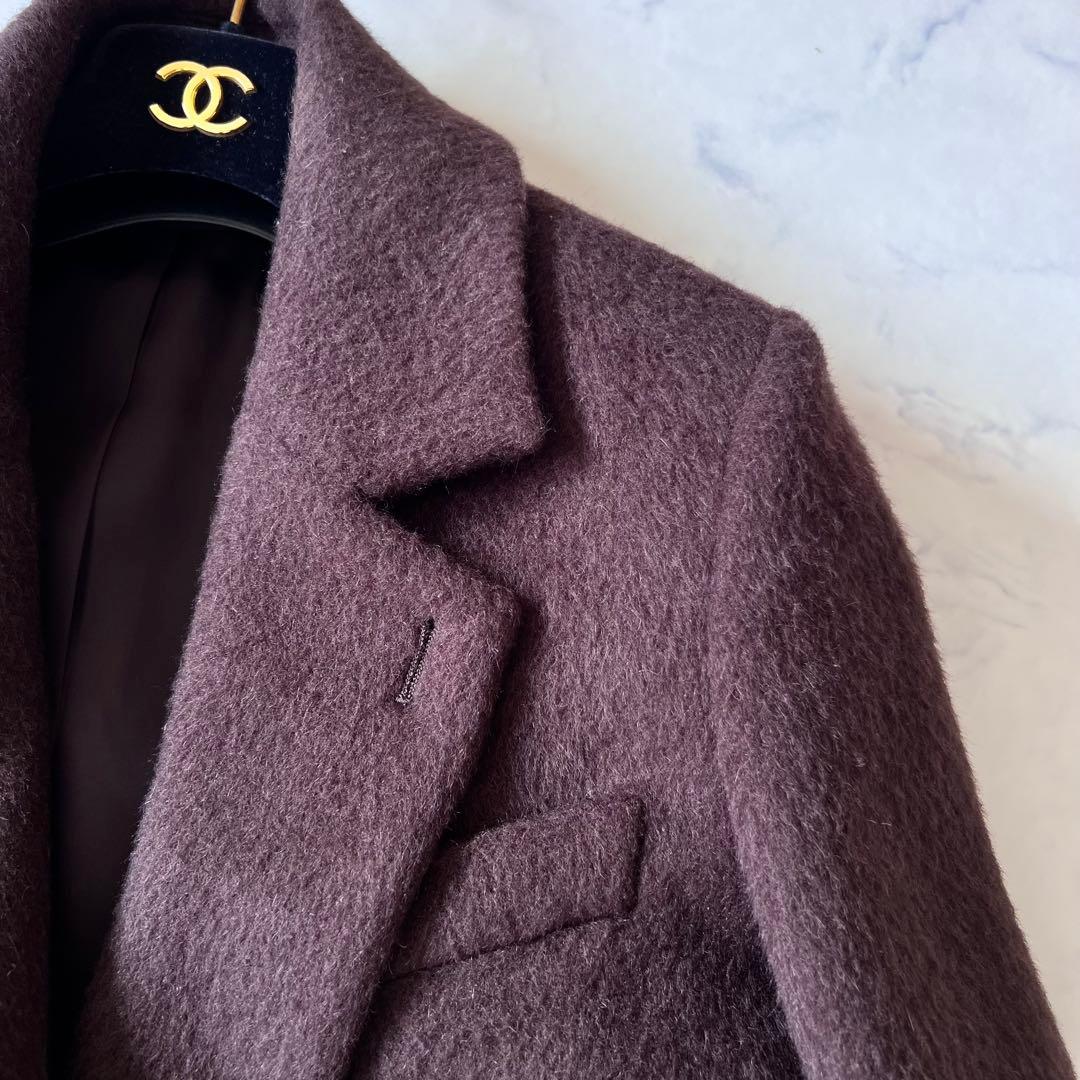 美品★スタンニングルアー　シャギーコート　シャギージャケット　テーラード　ダブル