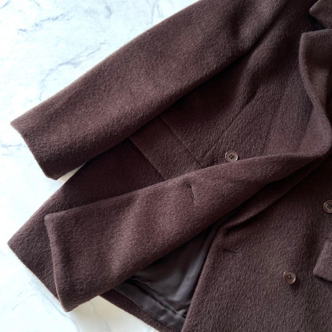 美品★スタンニングルアー　シャギーコート　シャギージャケット　テーラード　ダブル