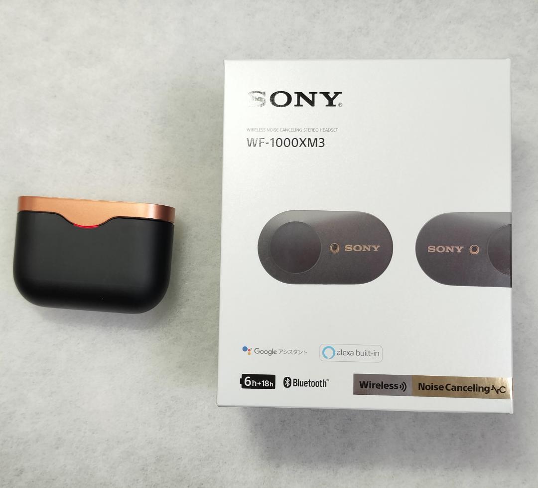 SONY WF-1000XM3 ブラック/ゴールド　全電池交換品　 とにかく綺麗